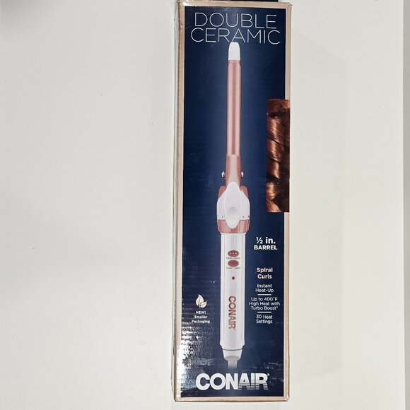 Conair Double Ceramic 1/2" Curling Iron (Open Box, Never Used) - Picture 1 of 3